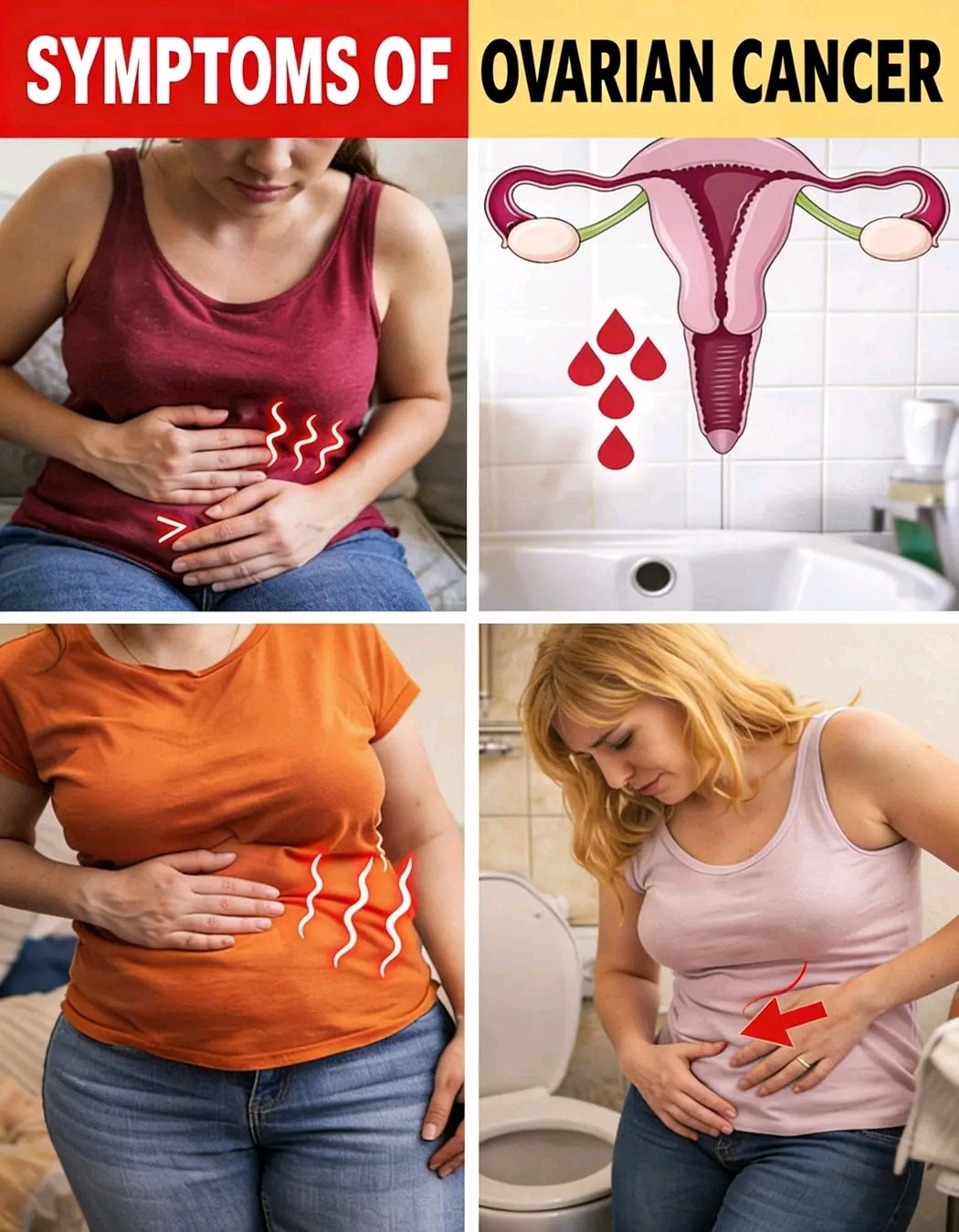⚠️ 6 WARNING Symptoms of Ovarian Cancer Every Woman Should Know