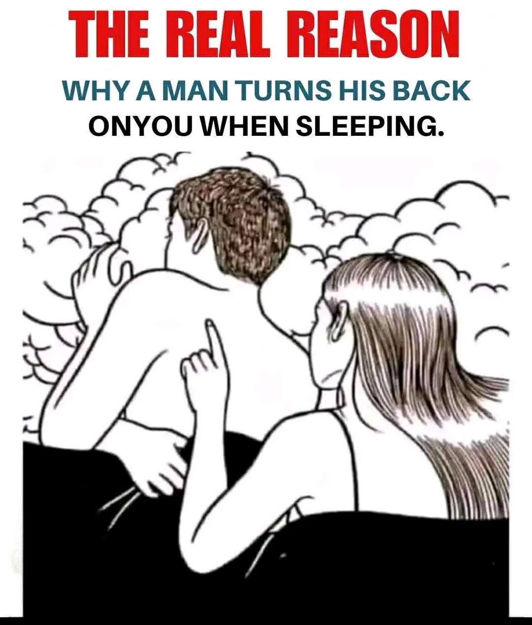 If your partner turns their back on you while sleeping, it means… 👇