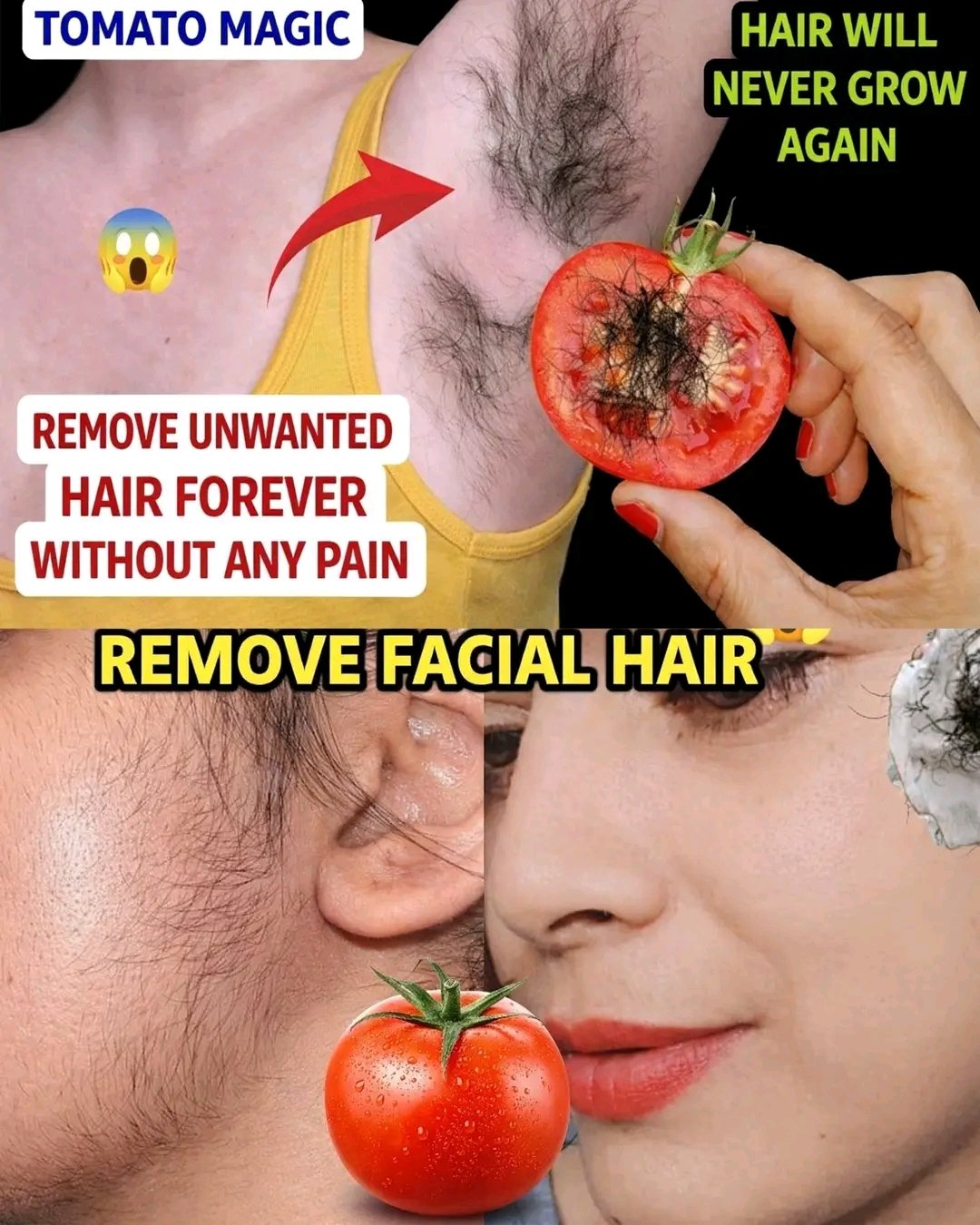 Add This to Tomato Juice and Apply It — A Natural Way to Reduce Unwanted Facial Hair