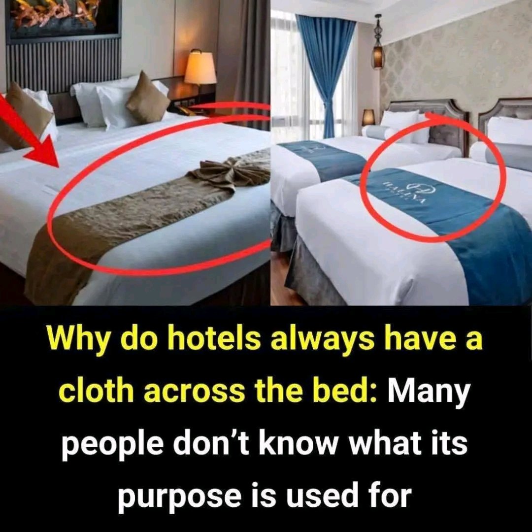 Why Hotels Always Have a Cloth Across the Bed — You’ll Be Surprised