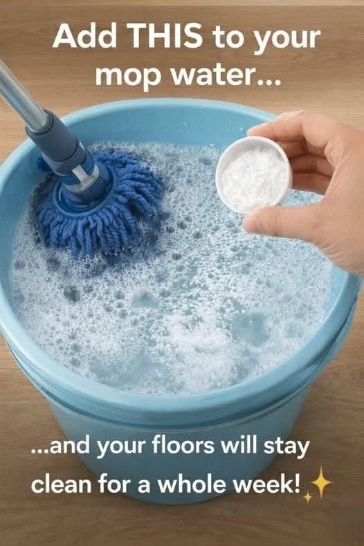 Add This to Your Mop Water and Your Floors Will Stay Clean for a Whole Week
