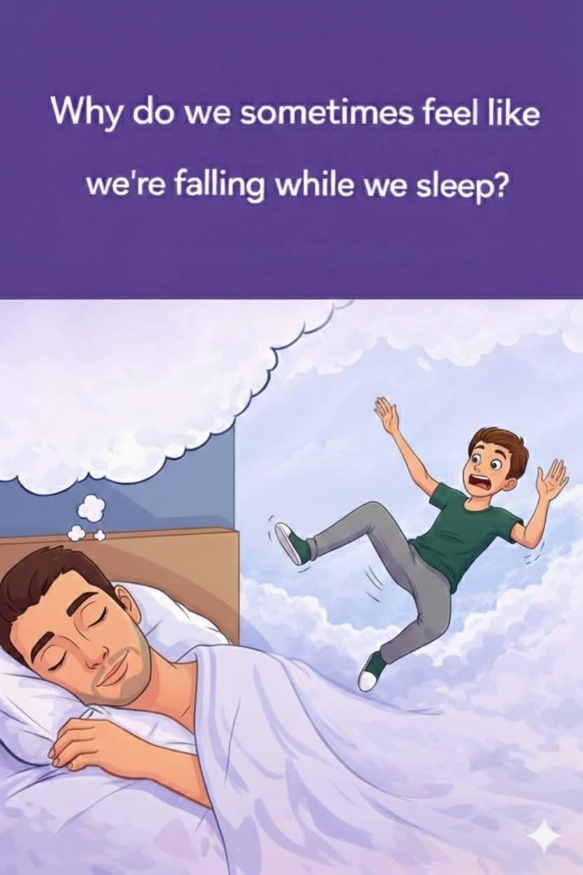 😴 If Your Body Suddenly Jerks While Falling Asleep — Here’s What It Means