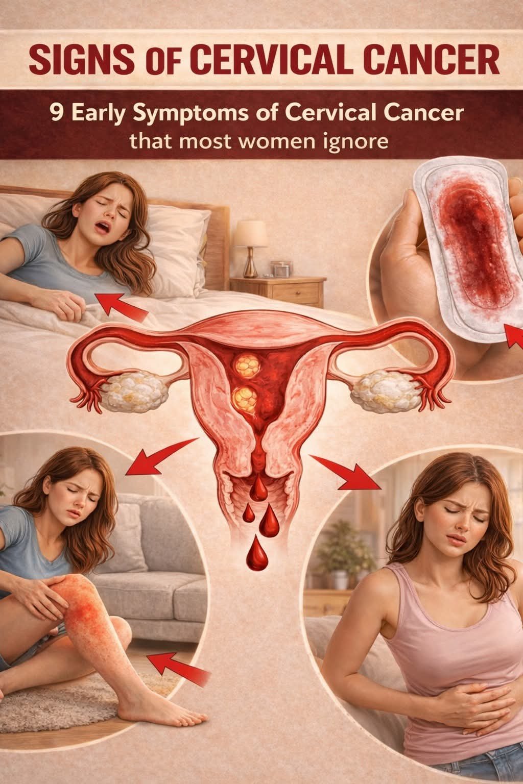 ⚠️ 9 Early Warning Signs of Cervical Cancer Most Women Miss