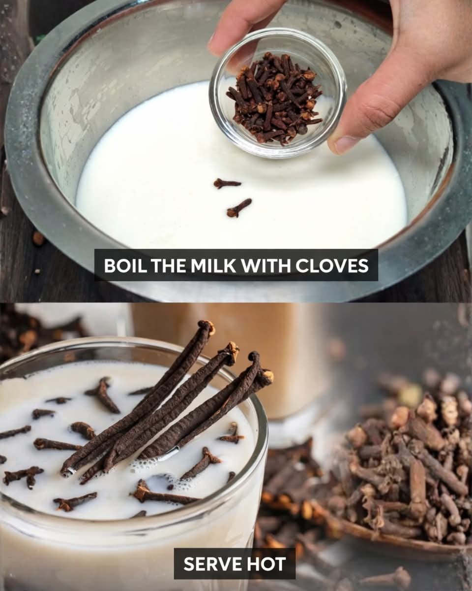 ✨ Mix Cloves with Milk Just Once… You Might Be Surprised 🥛🌿